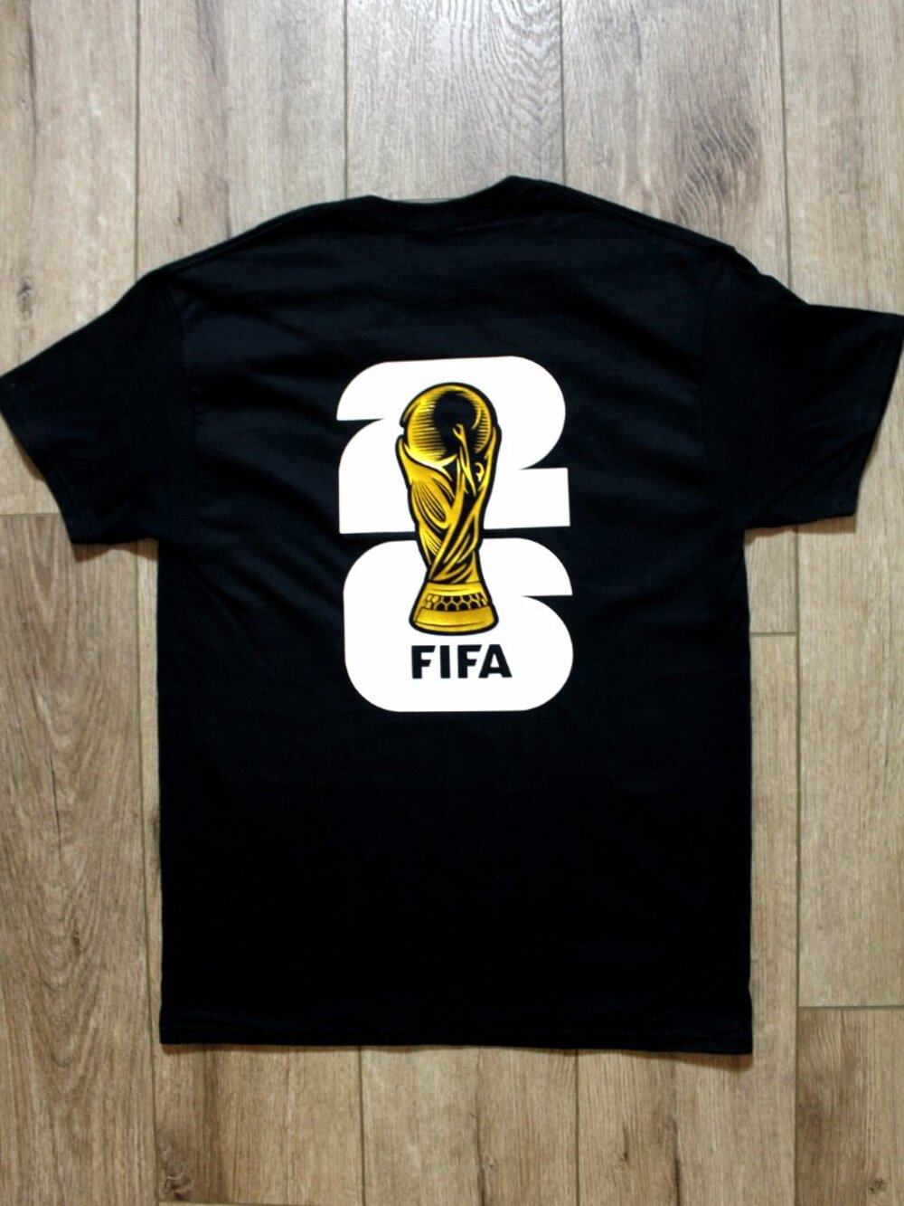 Soccer 24k Golden World Cup Trophy Black Tee S - XL